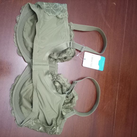 Lace Olive Green Bra - Picture 6 of 6